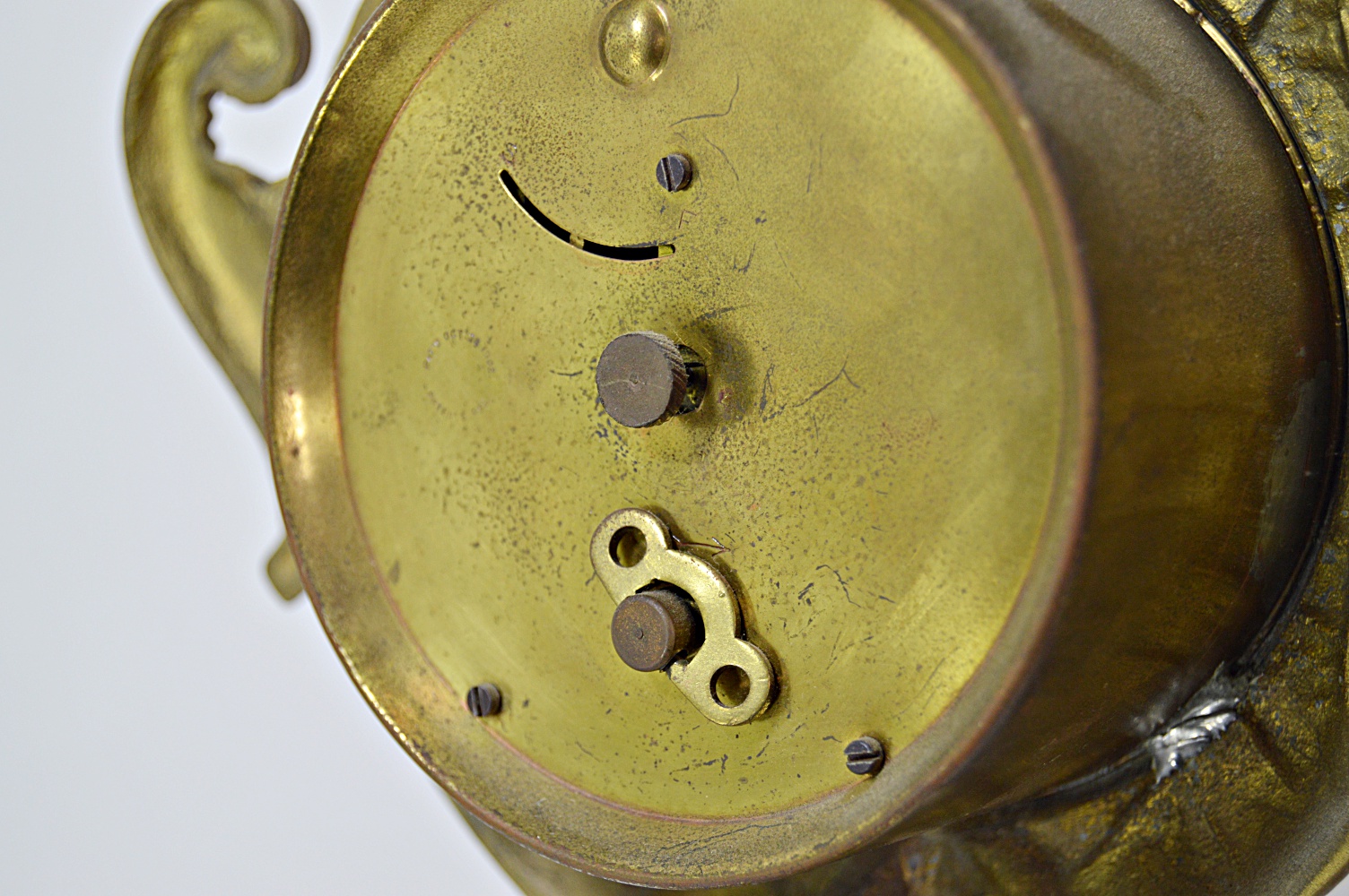 Late 19th Century Rococo Style Ormolu Figural Mantle Clock