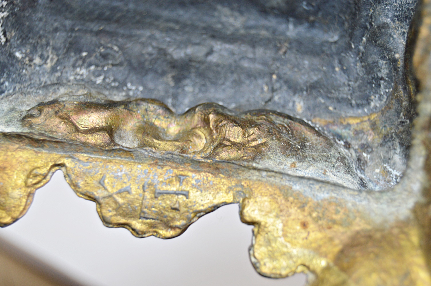 Late 19th Century Rococo Style Ormolu Figural Mantle Clock