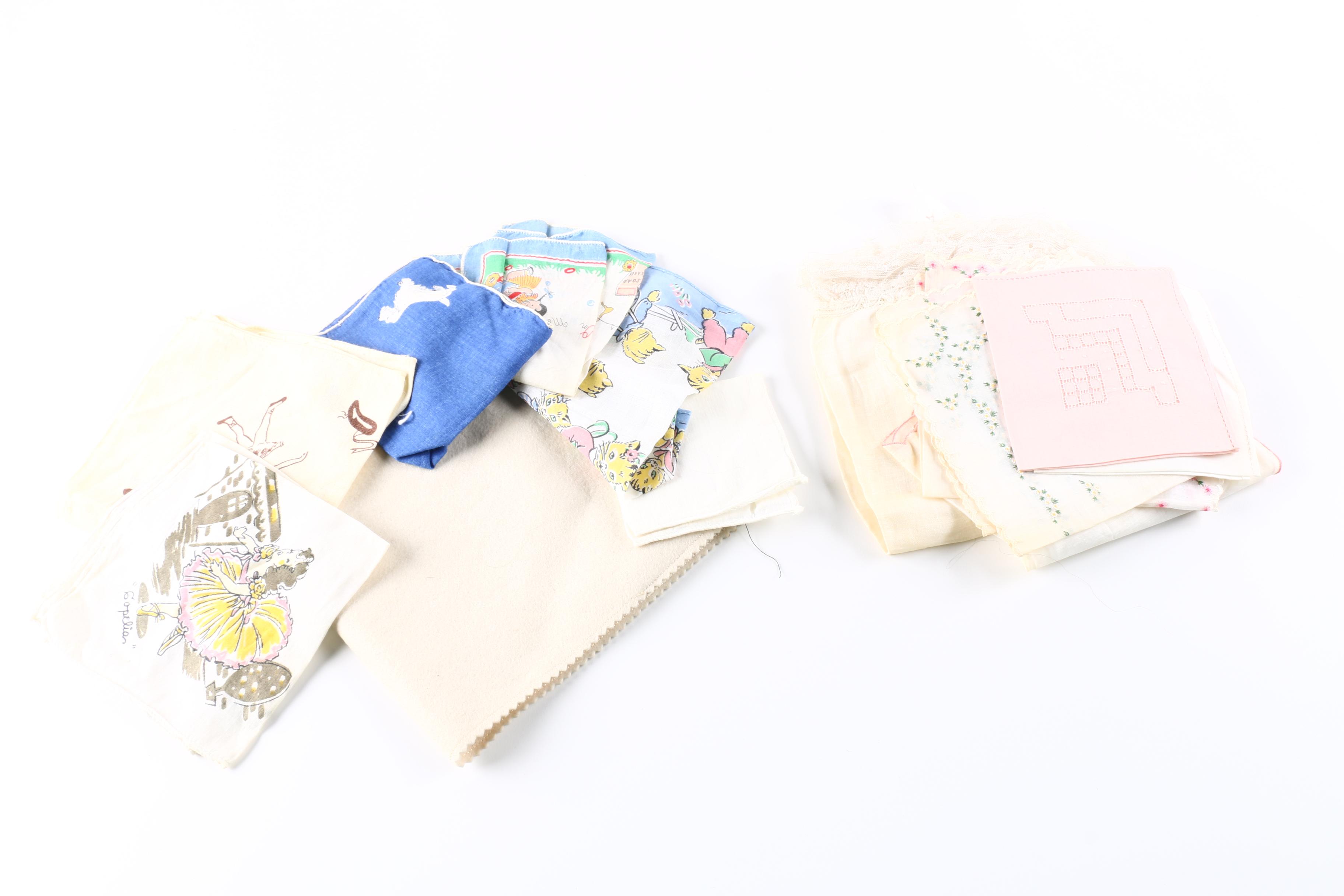 Vintage Handkerchiefs, Scarves, and Gloves