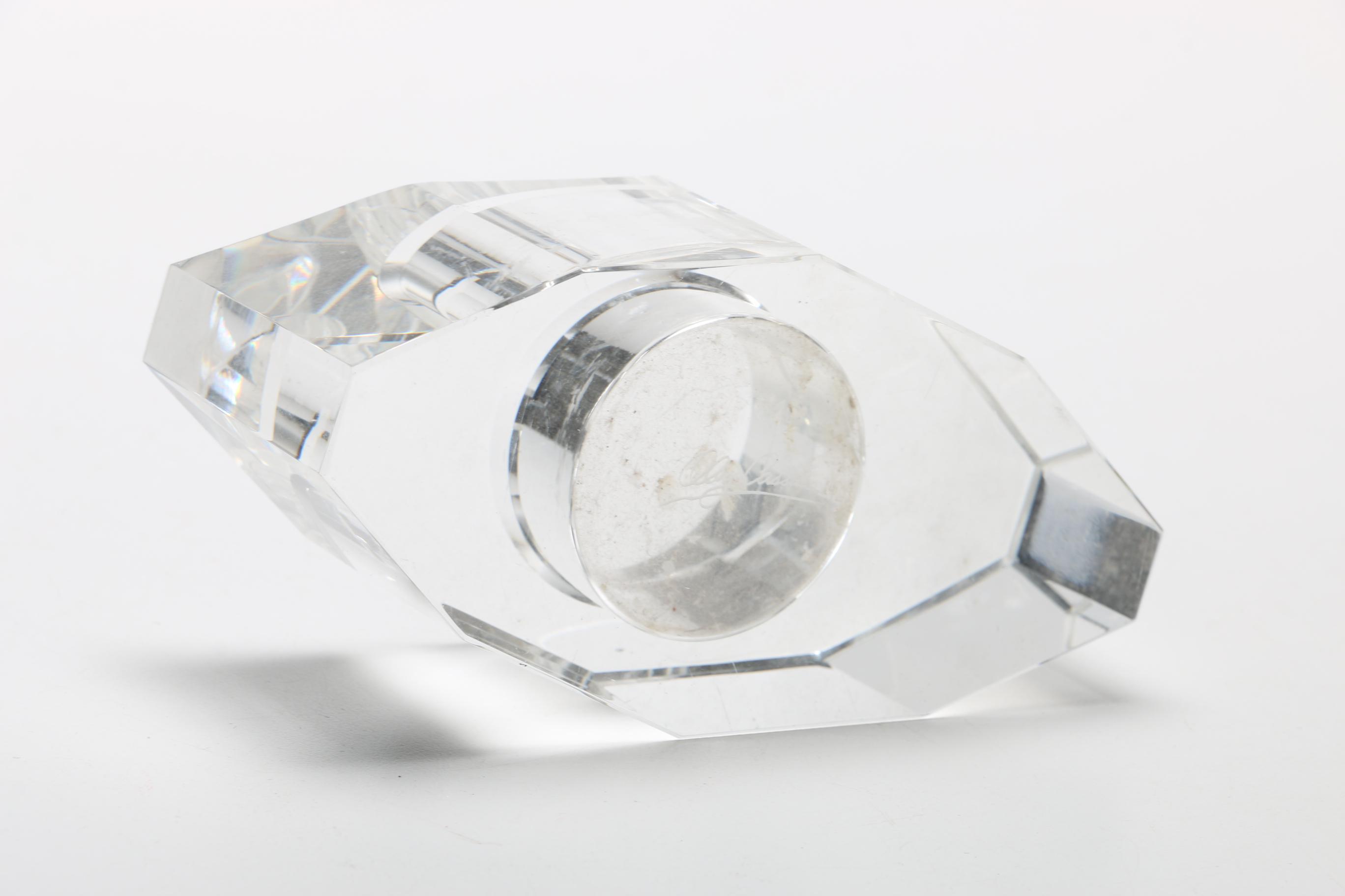 Oleg Cassini "Boat" Crystal Candle Holder