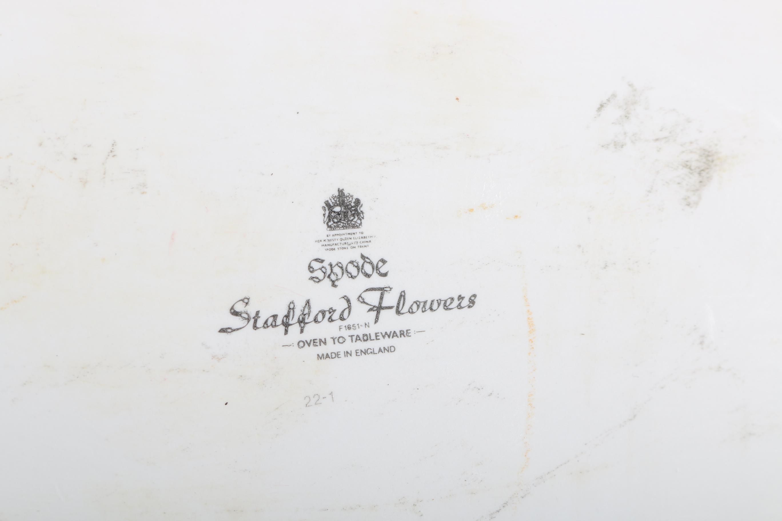 Late 20th Century Spode "Stafford Flowers" Bone China Serving Dishes