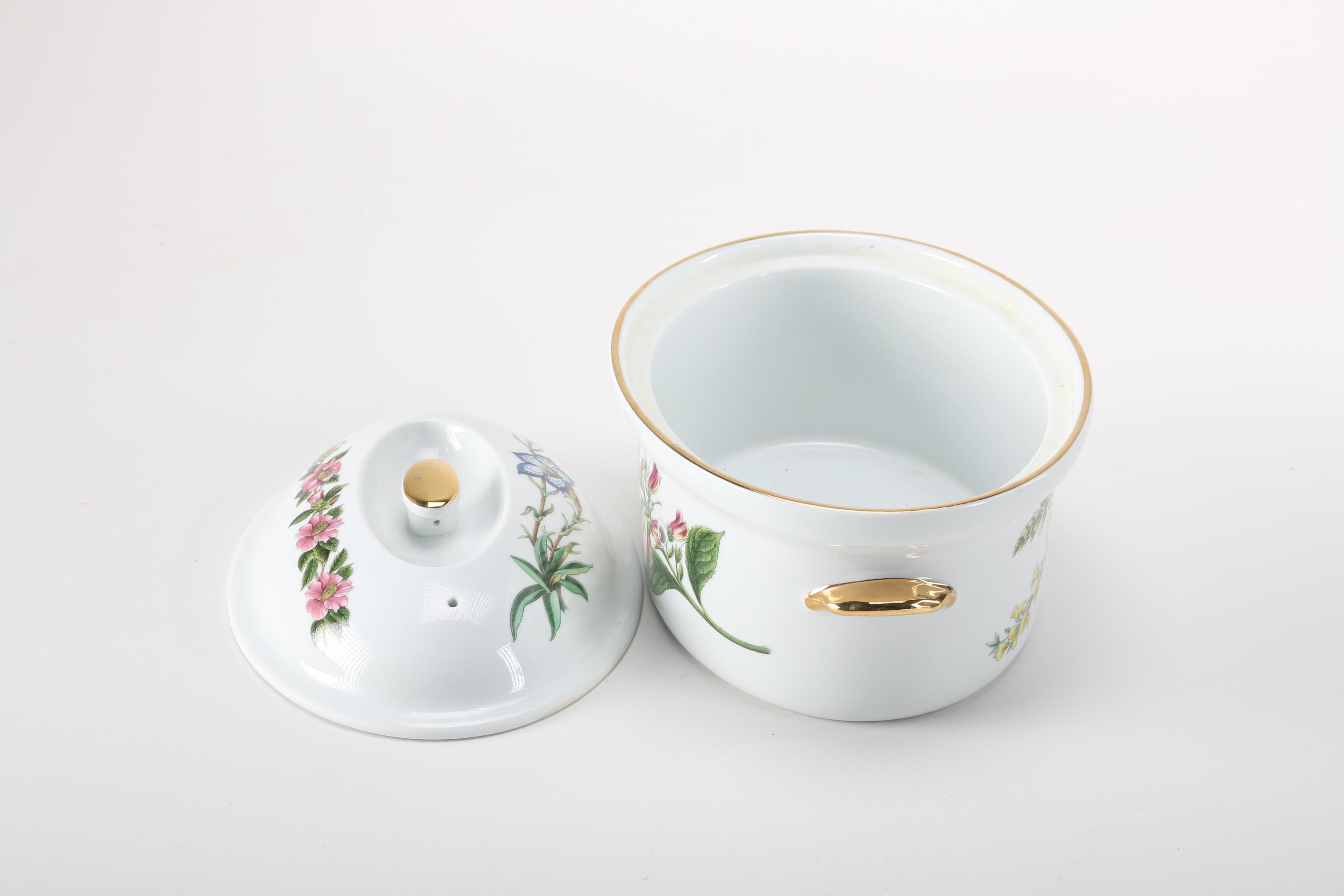 Late 20th Century Spode "Stafford Flowers" Bone China Serving Dishes