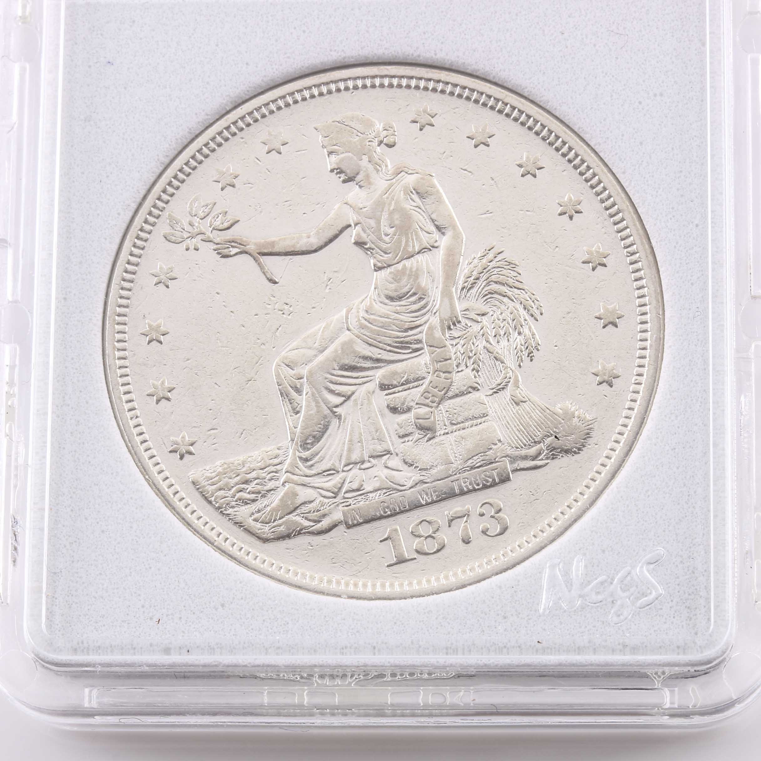 First Year of Issue 1873 Silver Trade Dollar