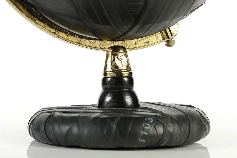 Gregor Turk Rubber Wrapped Globe "Bound Globe"