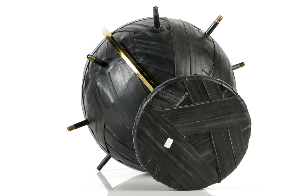 Gregor Turk Rubber Wrapped Globe "Bound Globe"