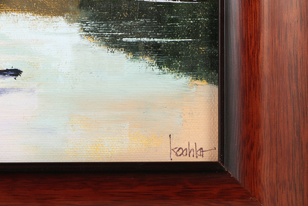 Rick Koehler Oil Painting on Canvas Board "One with Nature"