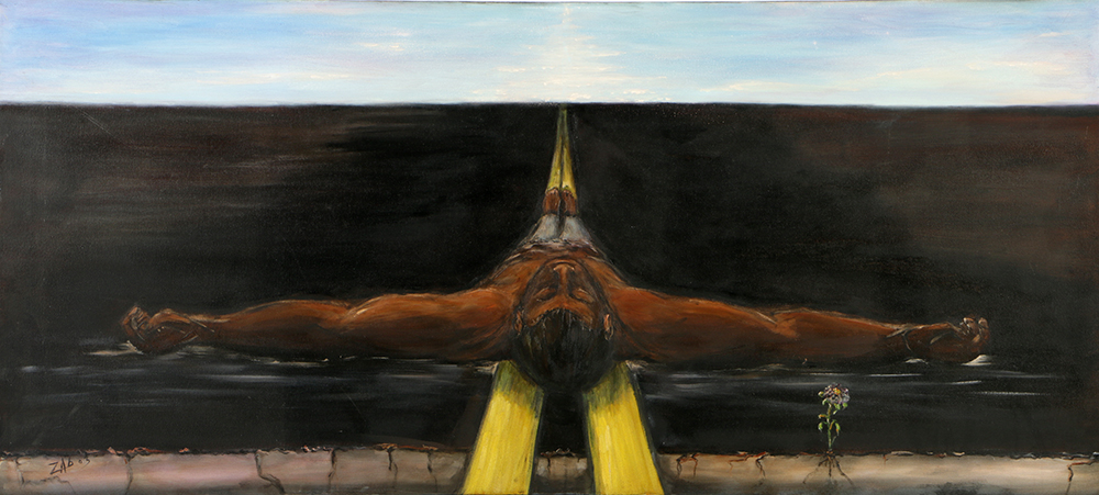 Bruno Zabaglio Oil Painting on Canvas "Hope"