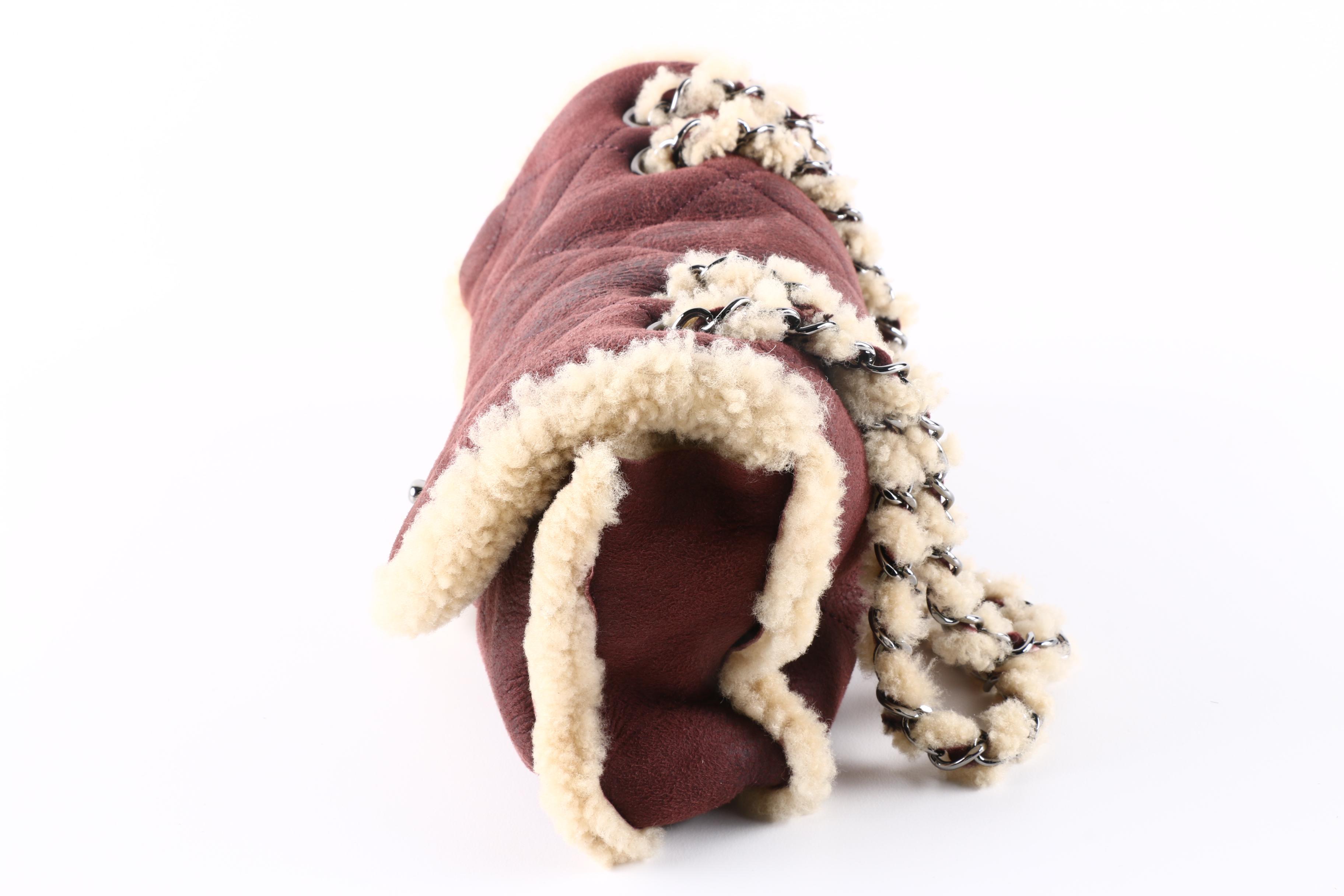 Chanel Lambskin and Shearling Bag