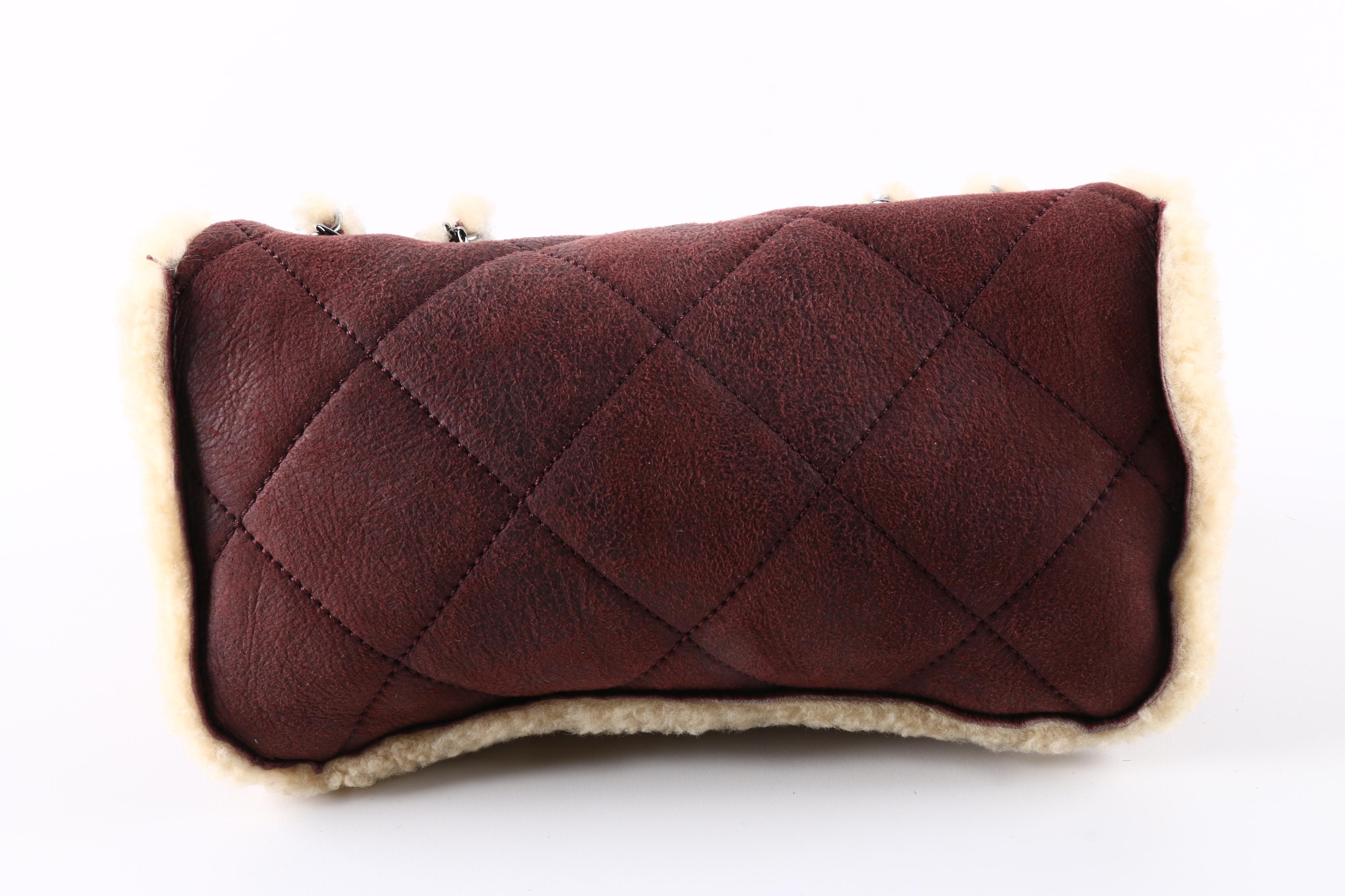 Chanel Lambskin and Shearling Bag