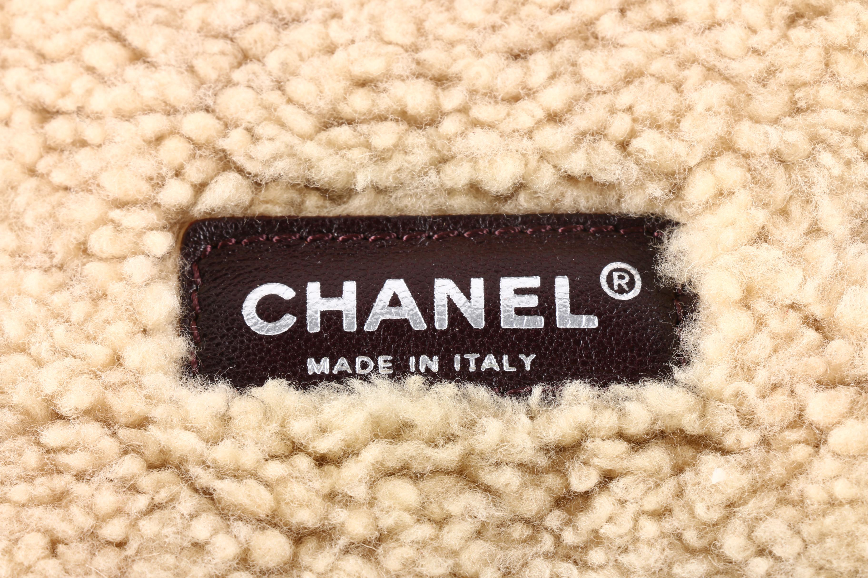 Chanel Lambskin and Shearling Bag