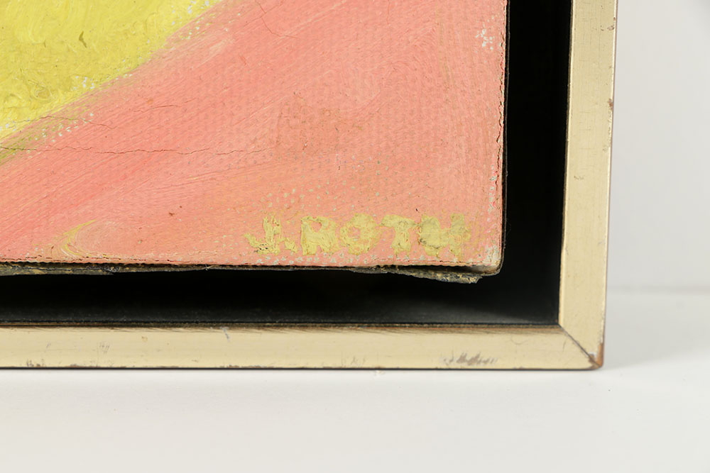 June Roth Oil Painting on Canvas "Lavender Nude"