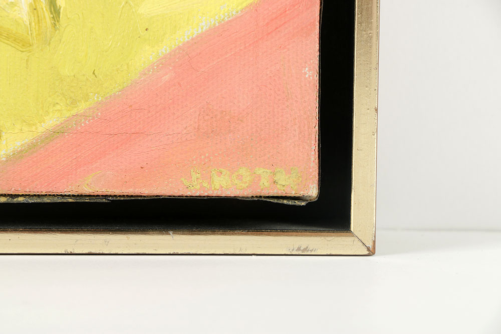 June Roth Oil Painting on Canvas "Lavender Nude"