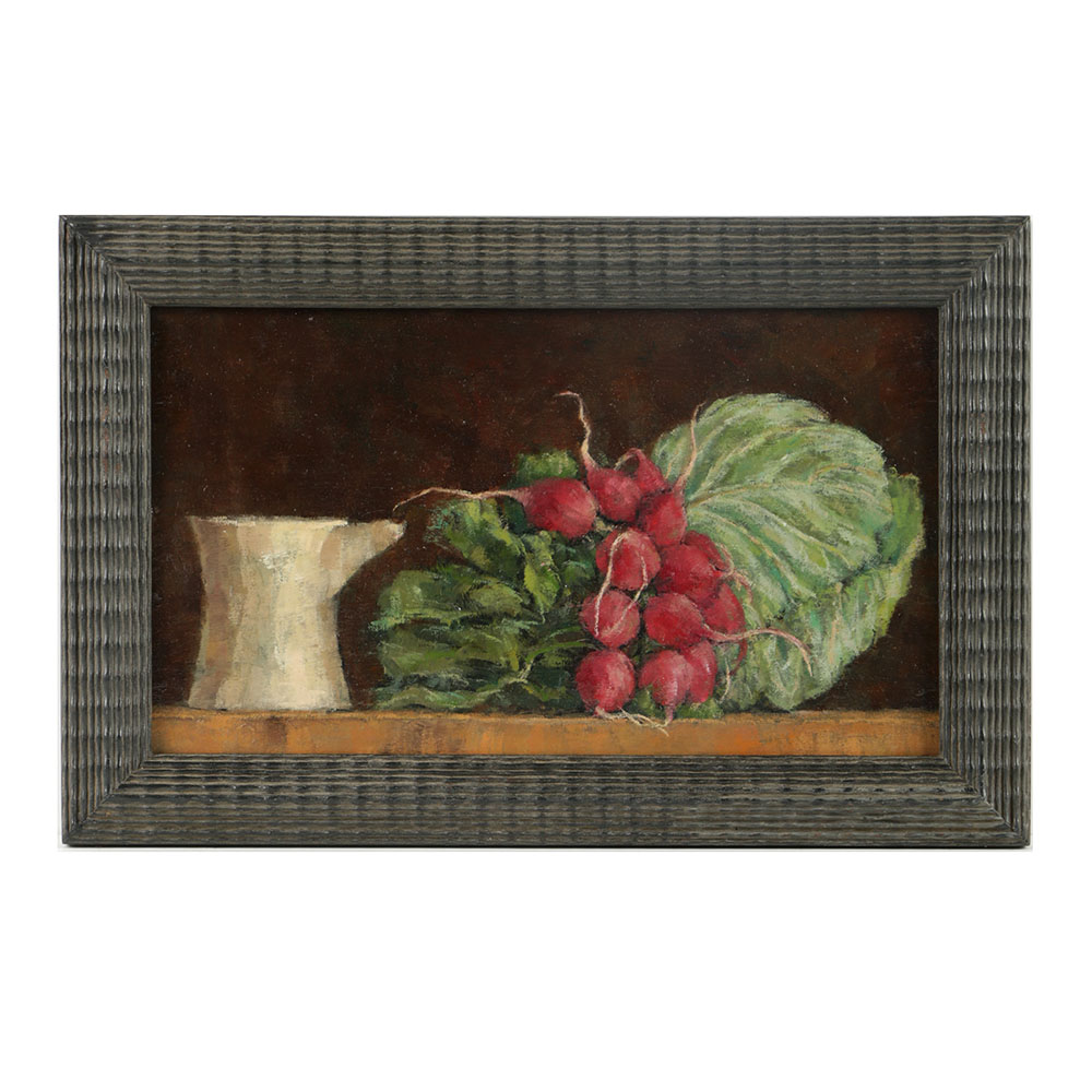 Seymour Remenick Oil Painting on Board Still Life