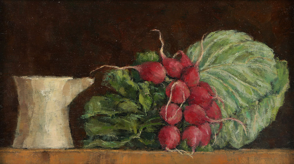 Seymour Remenick Oil Painting on Board Still Life