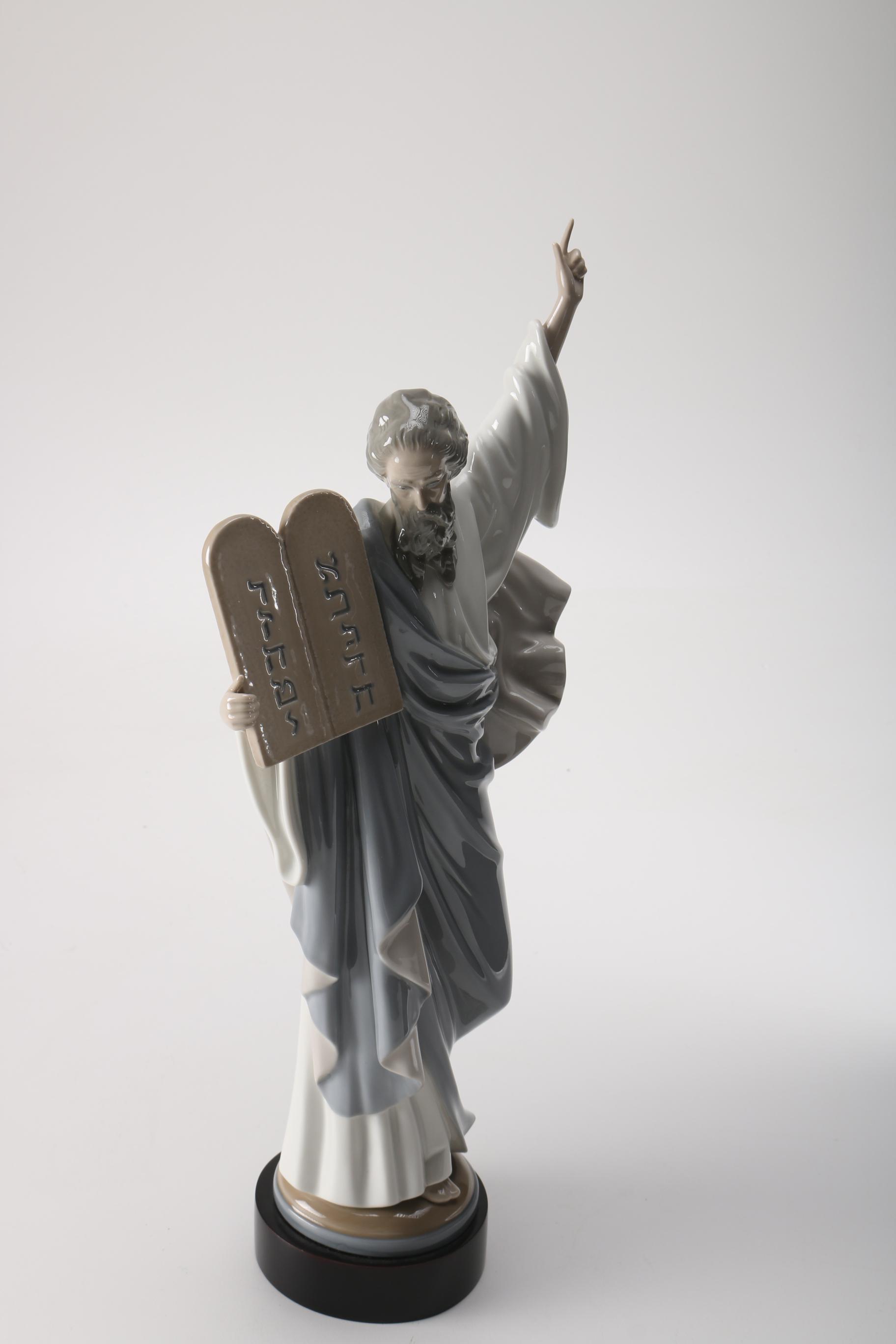 Lladró Porcelain Figurine of Moses With Tablet
