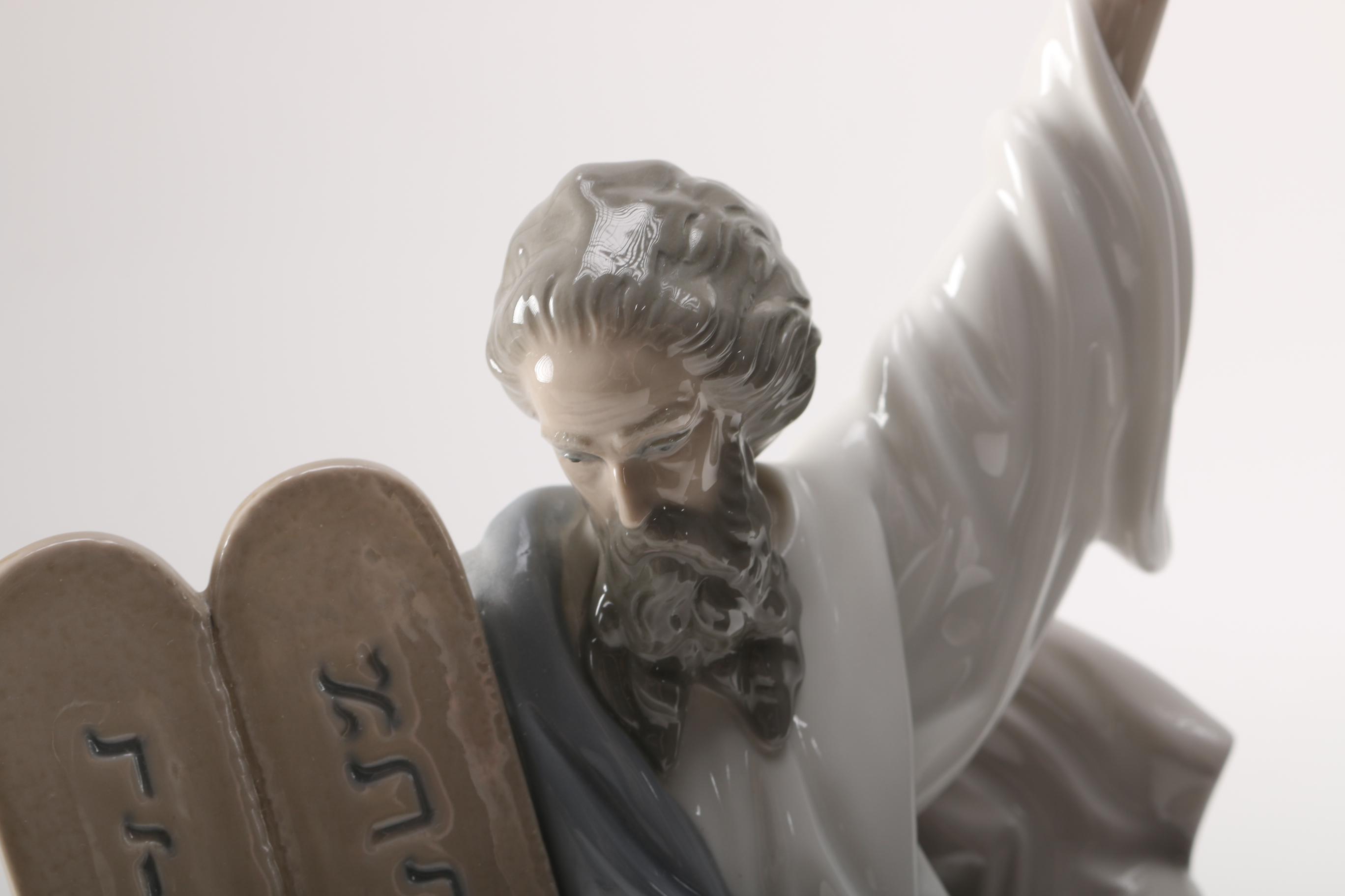 Lladró Porcelain Figurine of Moses With Tablet