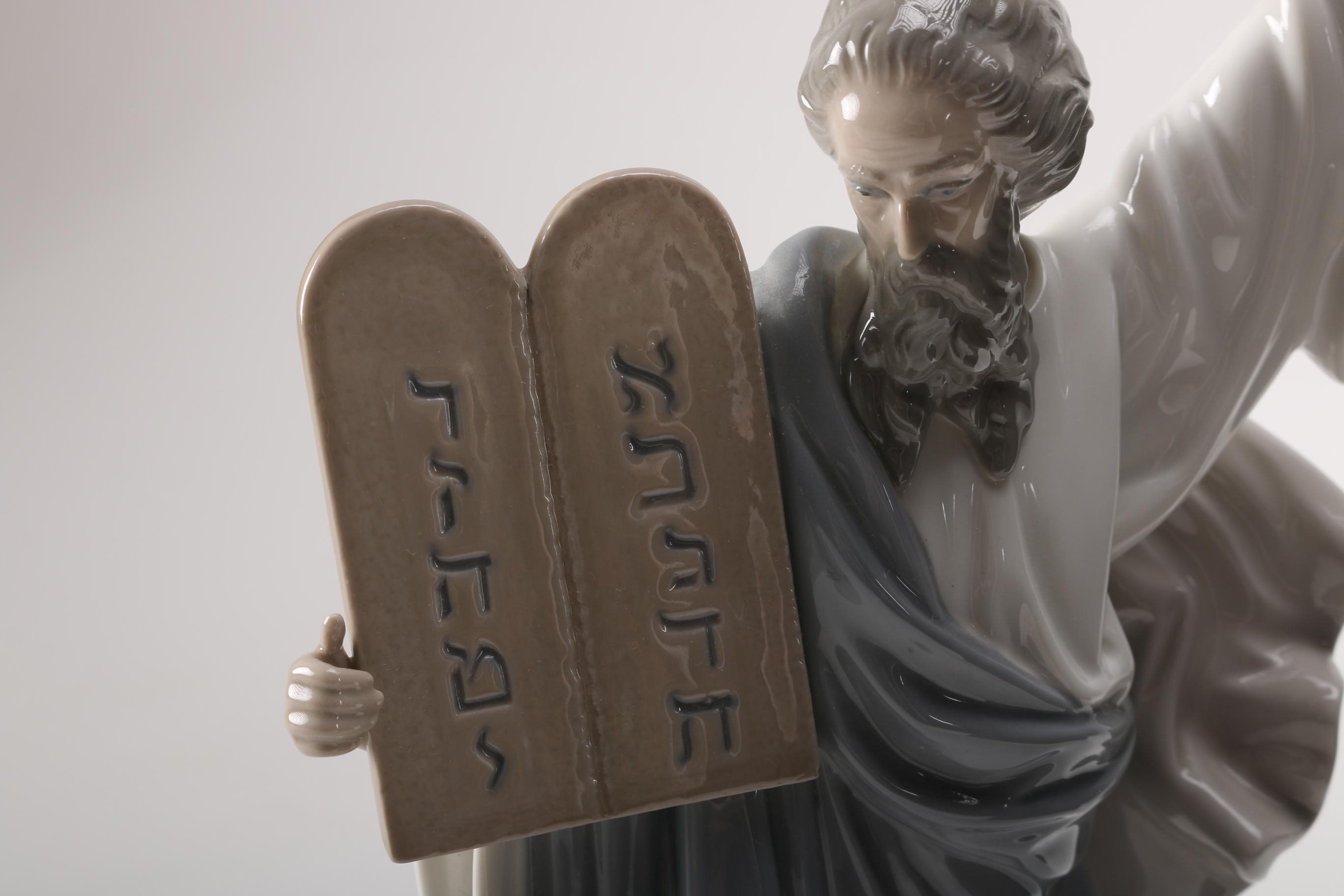 Lladró Porcelain Figurine of Moses With Tablet