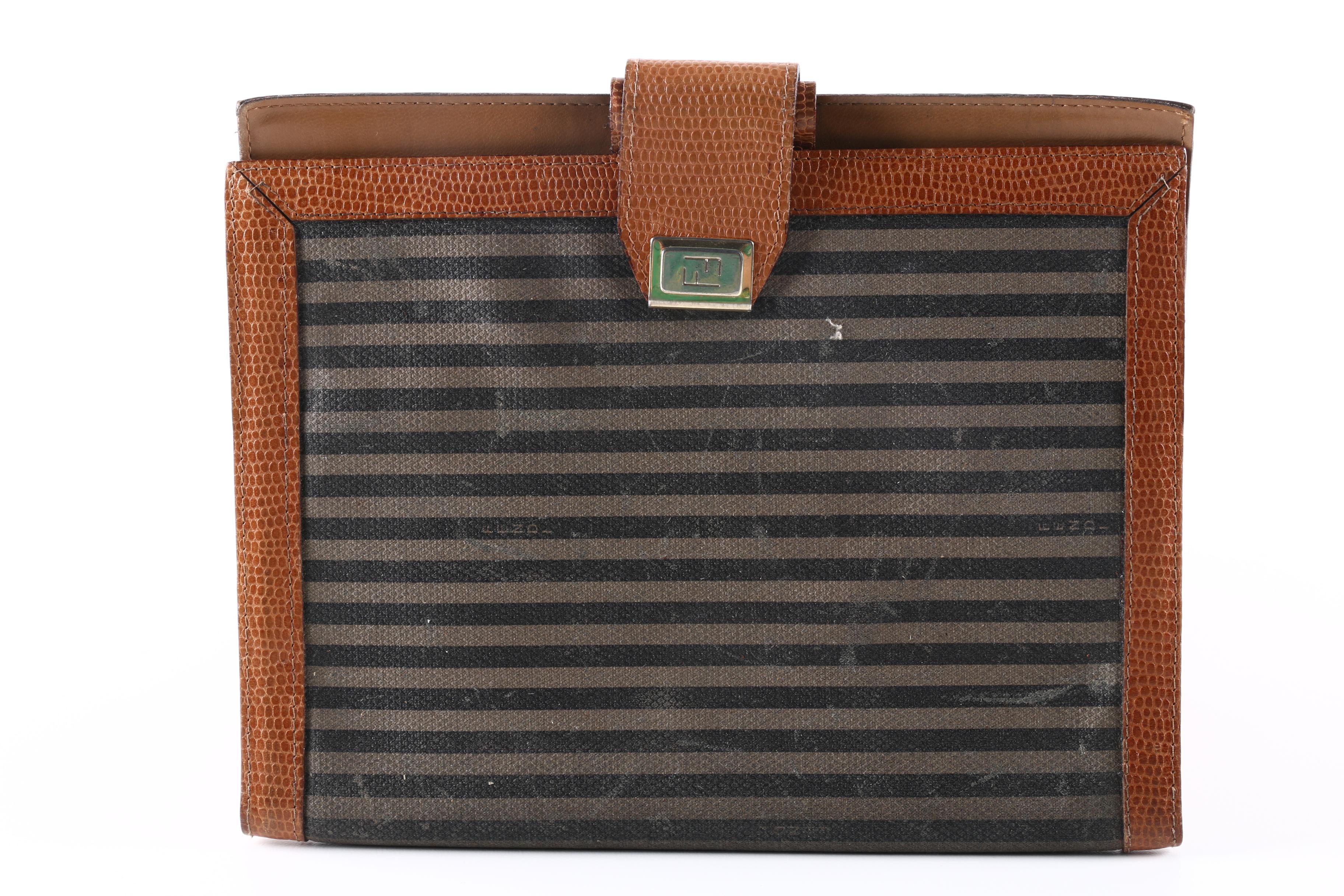 Fendi Leather and Canvas Keeper