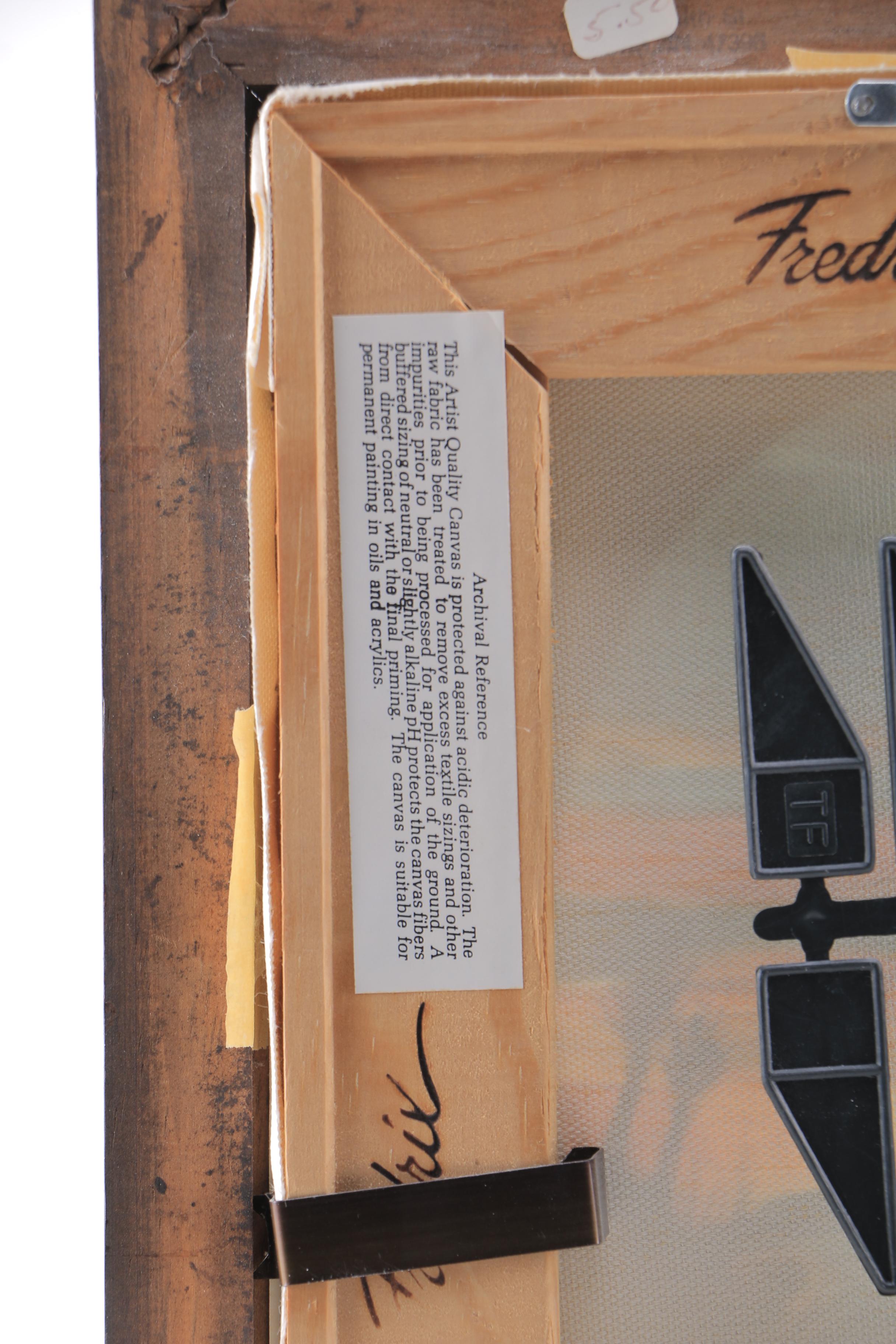 1986 Cora Oil on Canvas Beachscape and Oil of Wood Winterscape