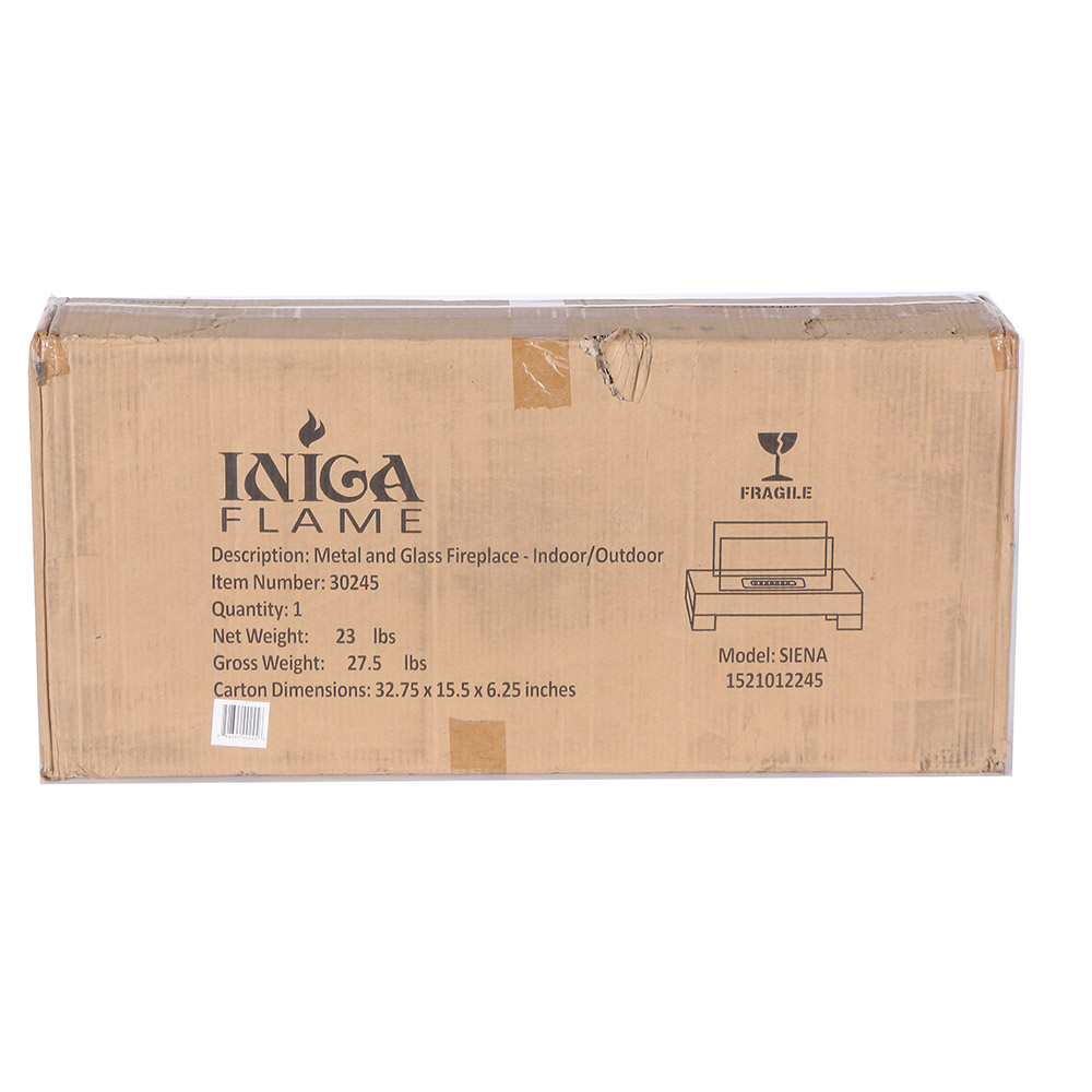 Iniga Flame "Siena" Contemporary Fireplace