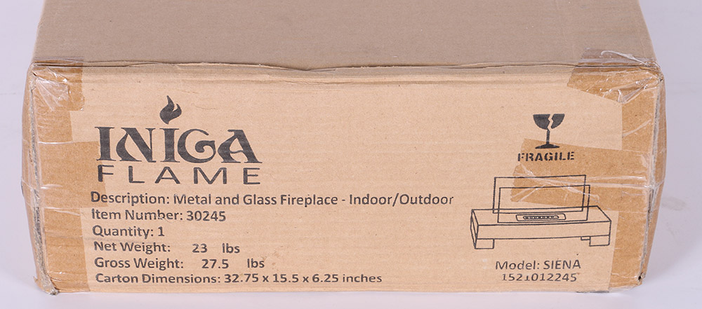 Iniga Flame "Siena" Contemporary Fireplace