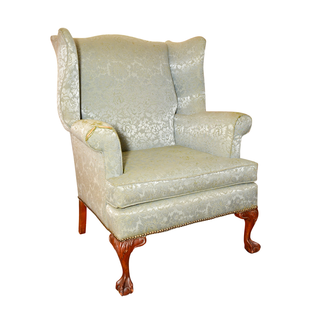 Chippendale Style Wingback Chair