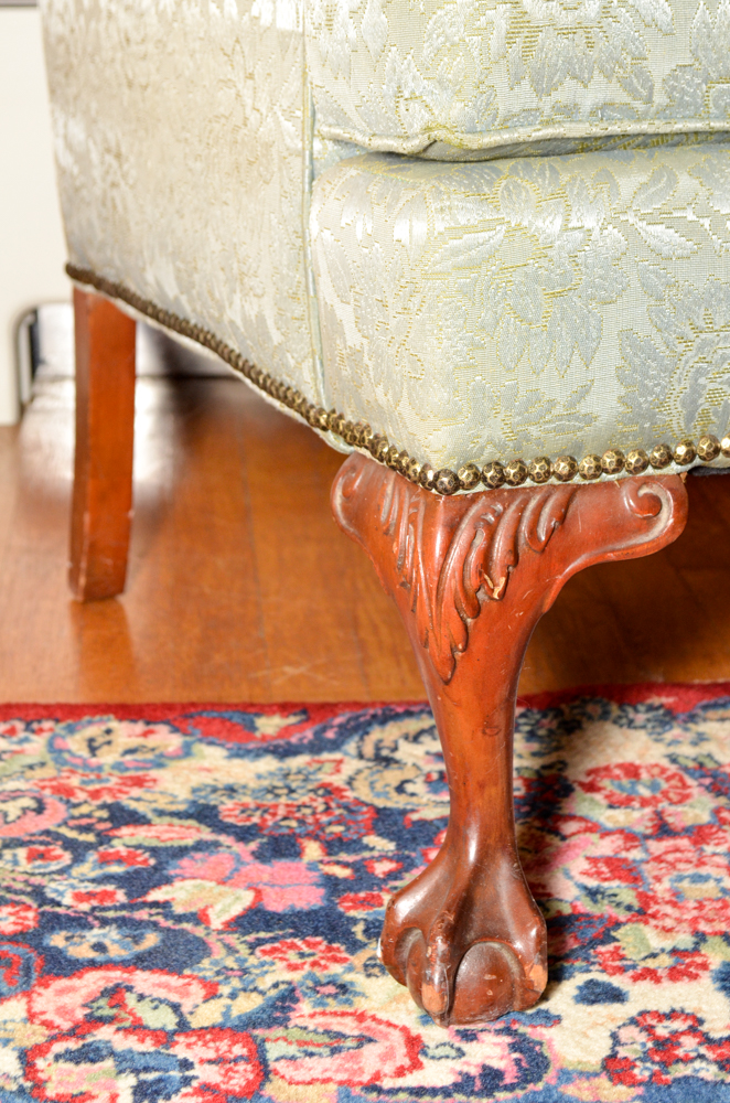 Chippendale Style Wingback Chair