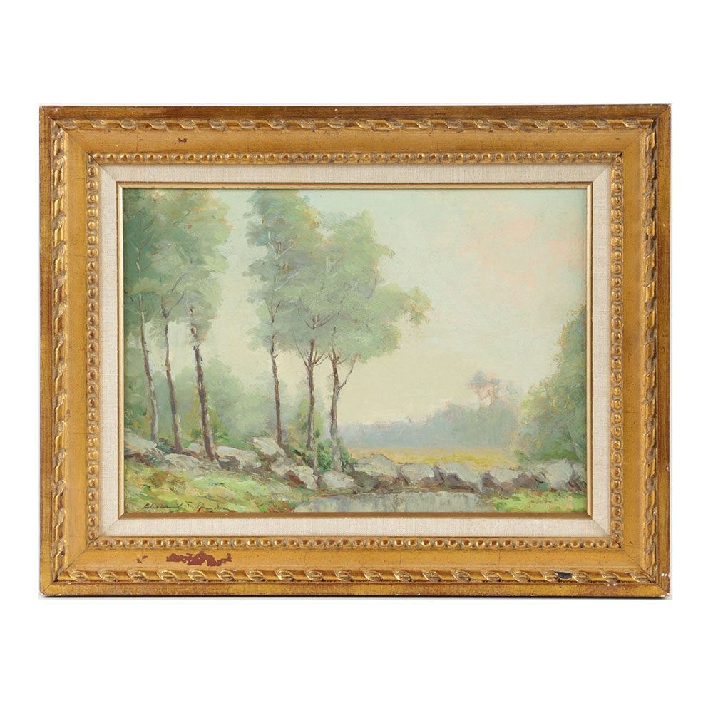 Chauncey Foster Ryder Oil Painting on Canvas Board Landscape