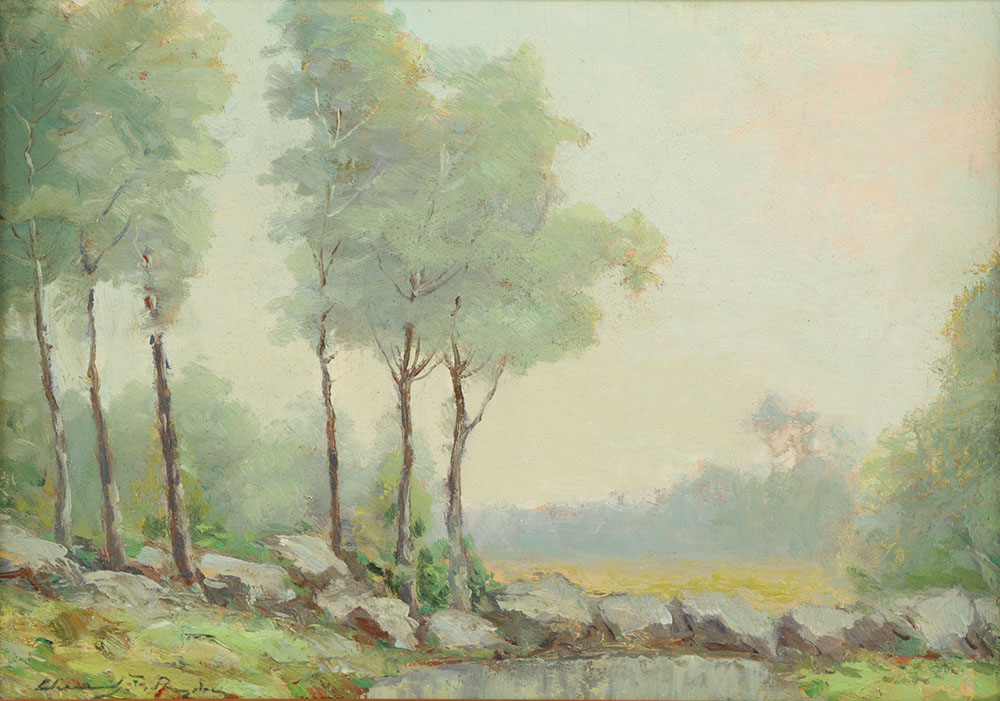 Chauncey Foster Ryder Oil Painting on Canvas Board Landscape