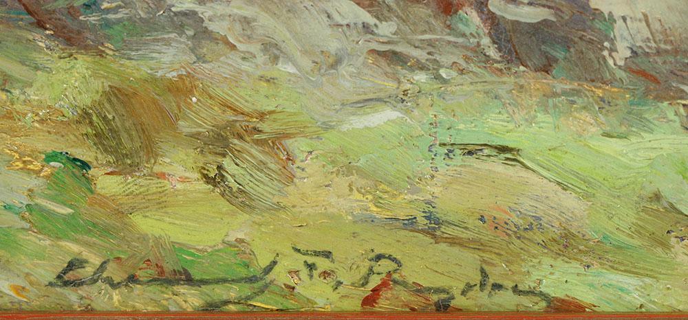 Chauncey Foster Ryder Oil Painting on Canvas Board Landscape