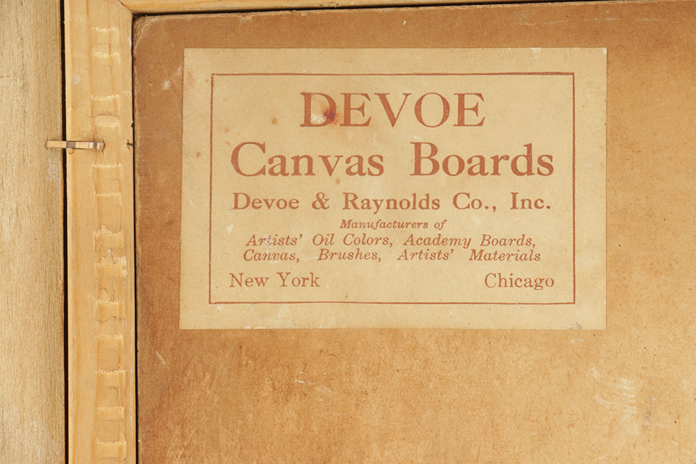 Chauncey Foster Ryder Oil Painting on Canvas Board Landscape