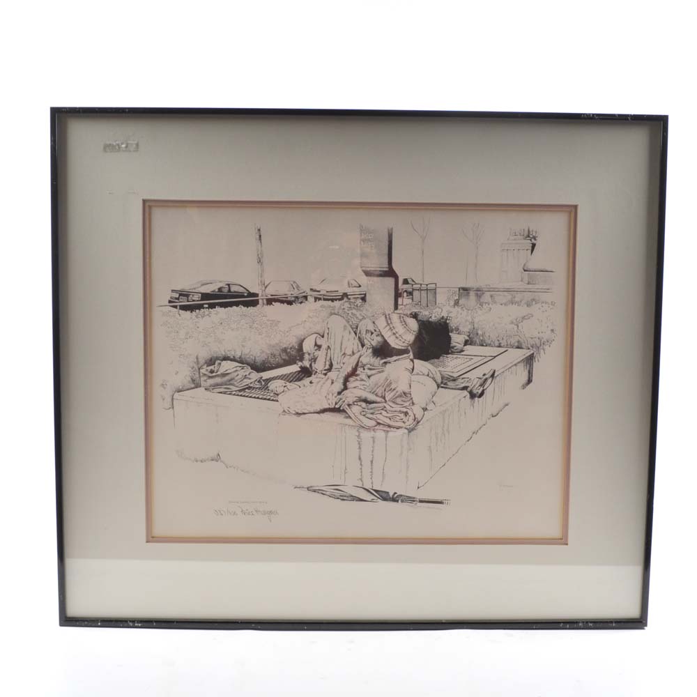 Price Youngman Signed Offset Lithographs "Grate Expectations"