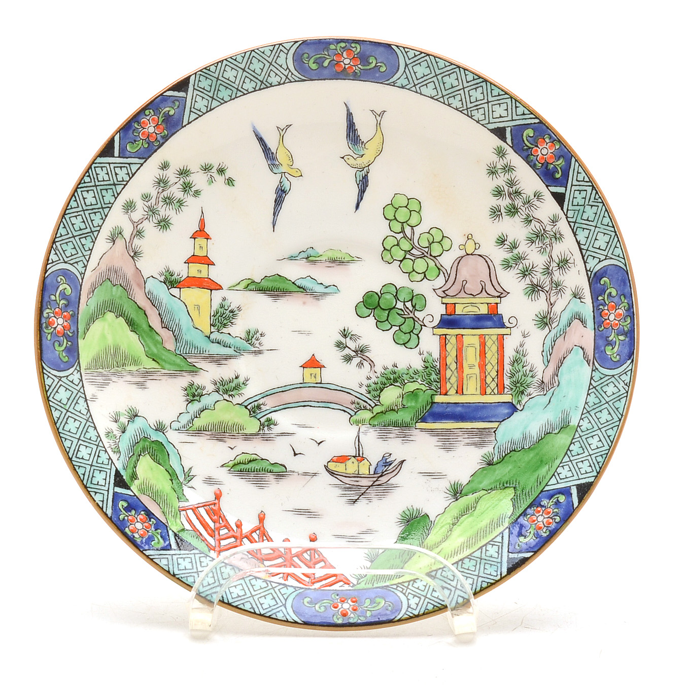 Crown Staffordshire "Ye Olde Willow" China Tea Set