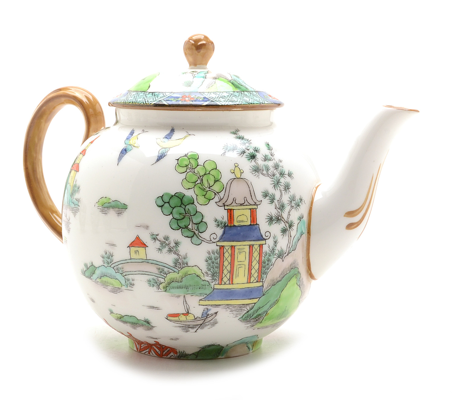 Crown Staffordshire "Ye Olde Willow" China Tea Set