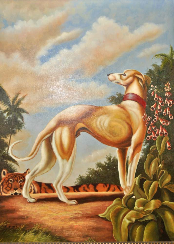 G. Robert Copy Painting After Antoinette von Grone "Beauty and the Beast"