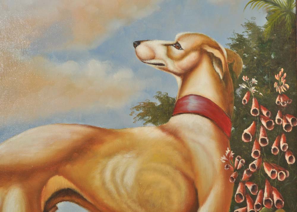 G. Robert Copy Painting After Antoinette von Grone "Beauty and the Beast"