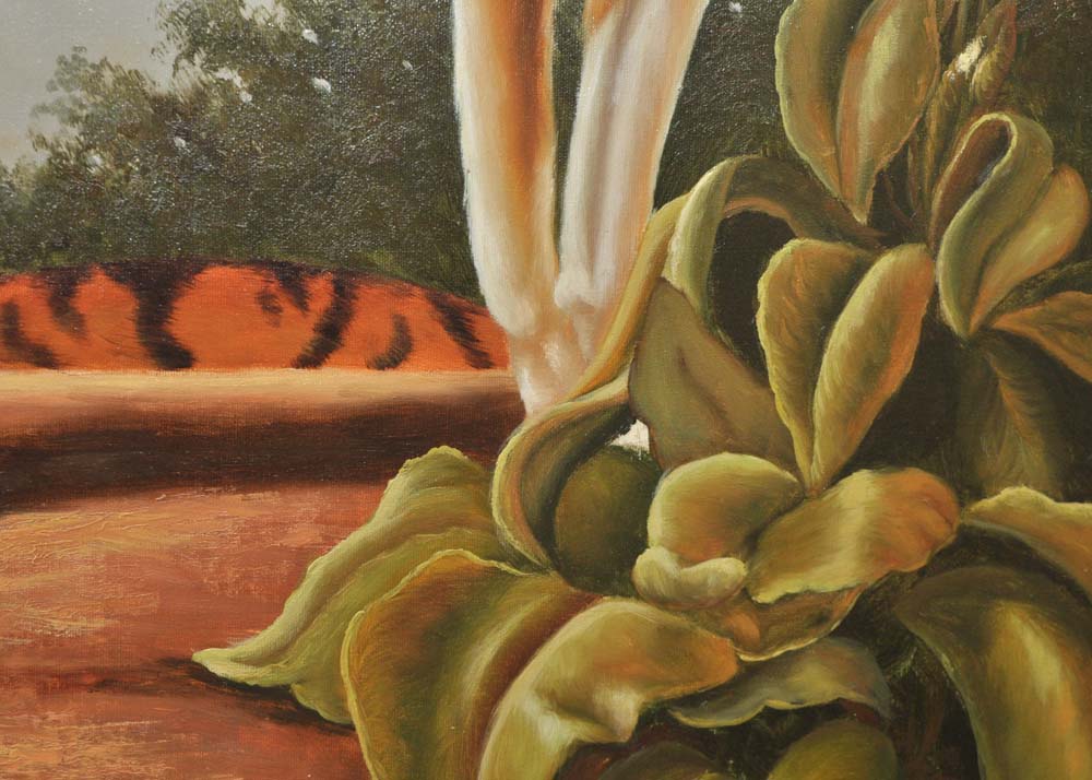 G. Robert Copy Painting After Antoinette von Grone "Beauty and the Beast"