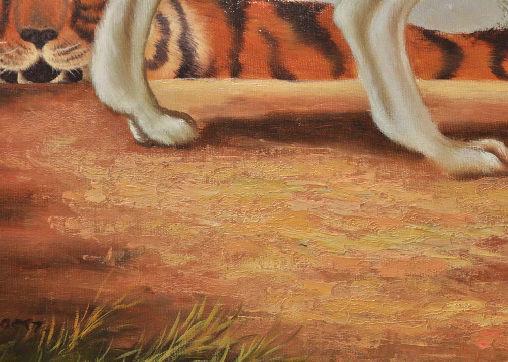 G. Robert Copy Painting After Antoinette von Grone "Beauty and the Beast"