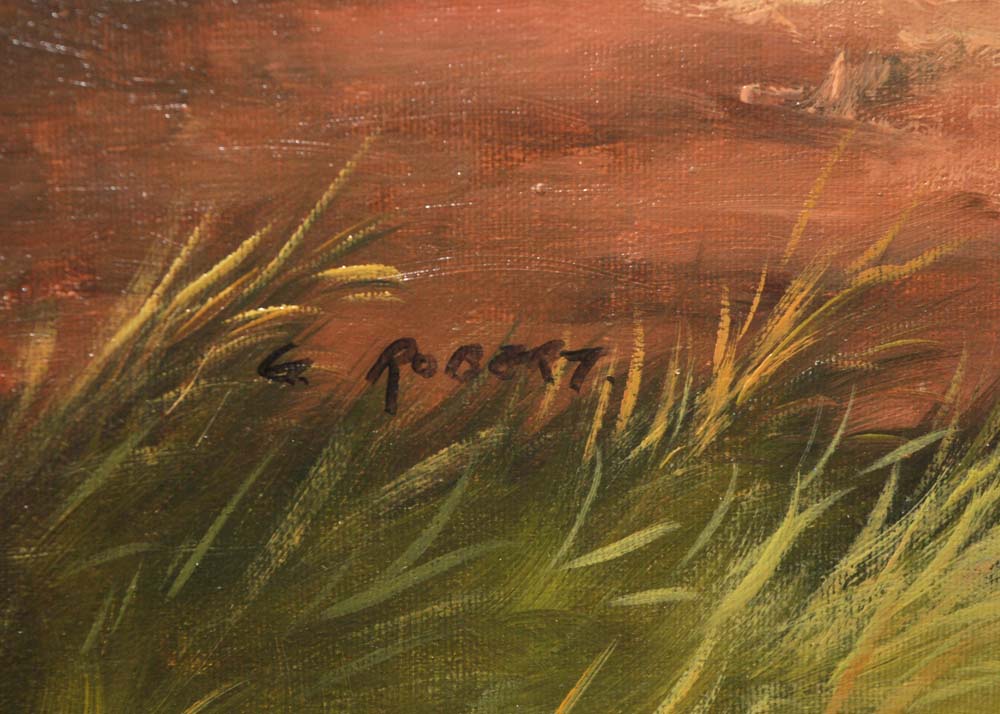 G. Robert Copy Painting After Antoinette von Grone "Beauty and the Beast"