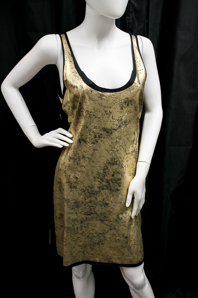 Tory Burch Gold Wash Dress and Massimo Dutti Linen Dress