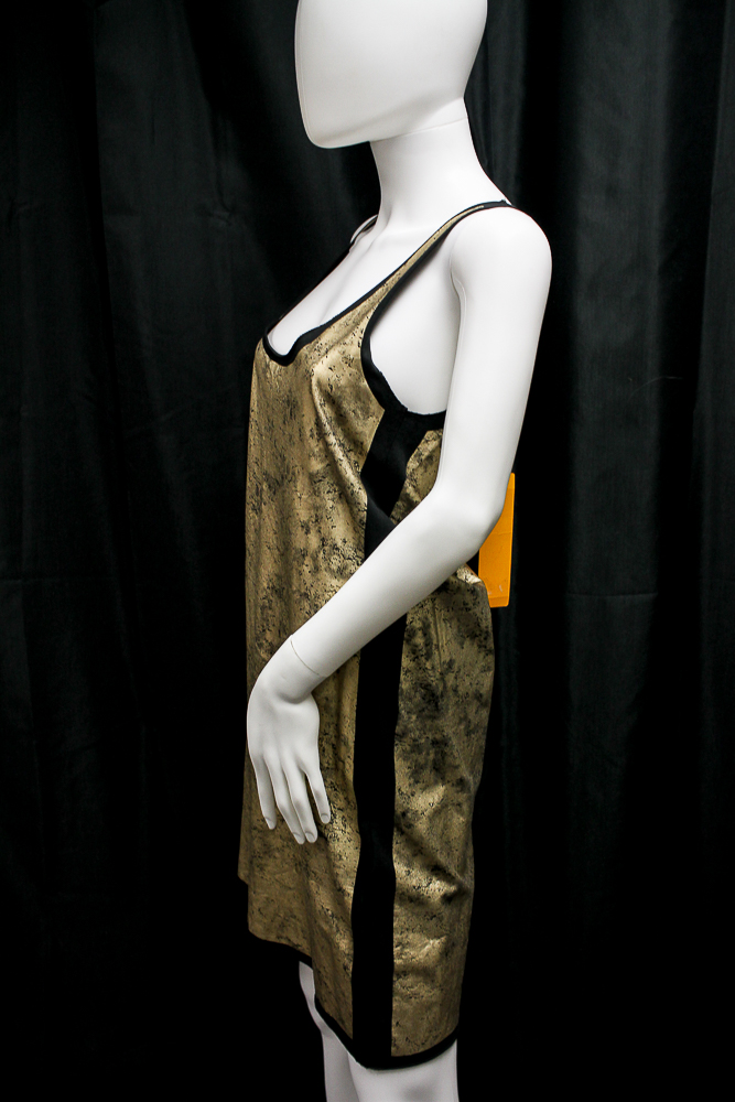 Tory Burch Gold Wash Dress and Massimo Dutti Linen Dress