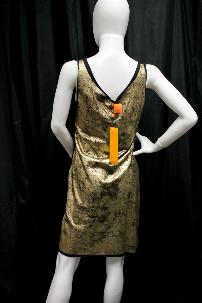 Tory Burch Gold Wash Dress and Massimo Dutti Linen Dress