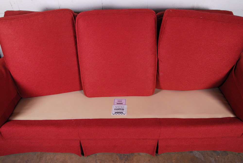 Brandywine Design Furniture Custom Upholstered Red Sofa