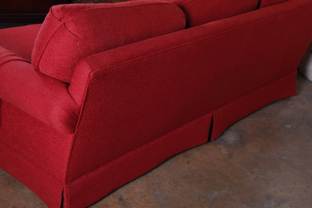 Brandywine Design Furniture Custom Upholstered Red Sofa