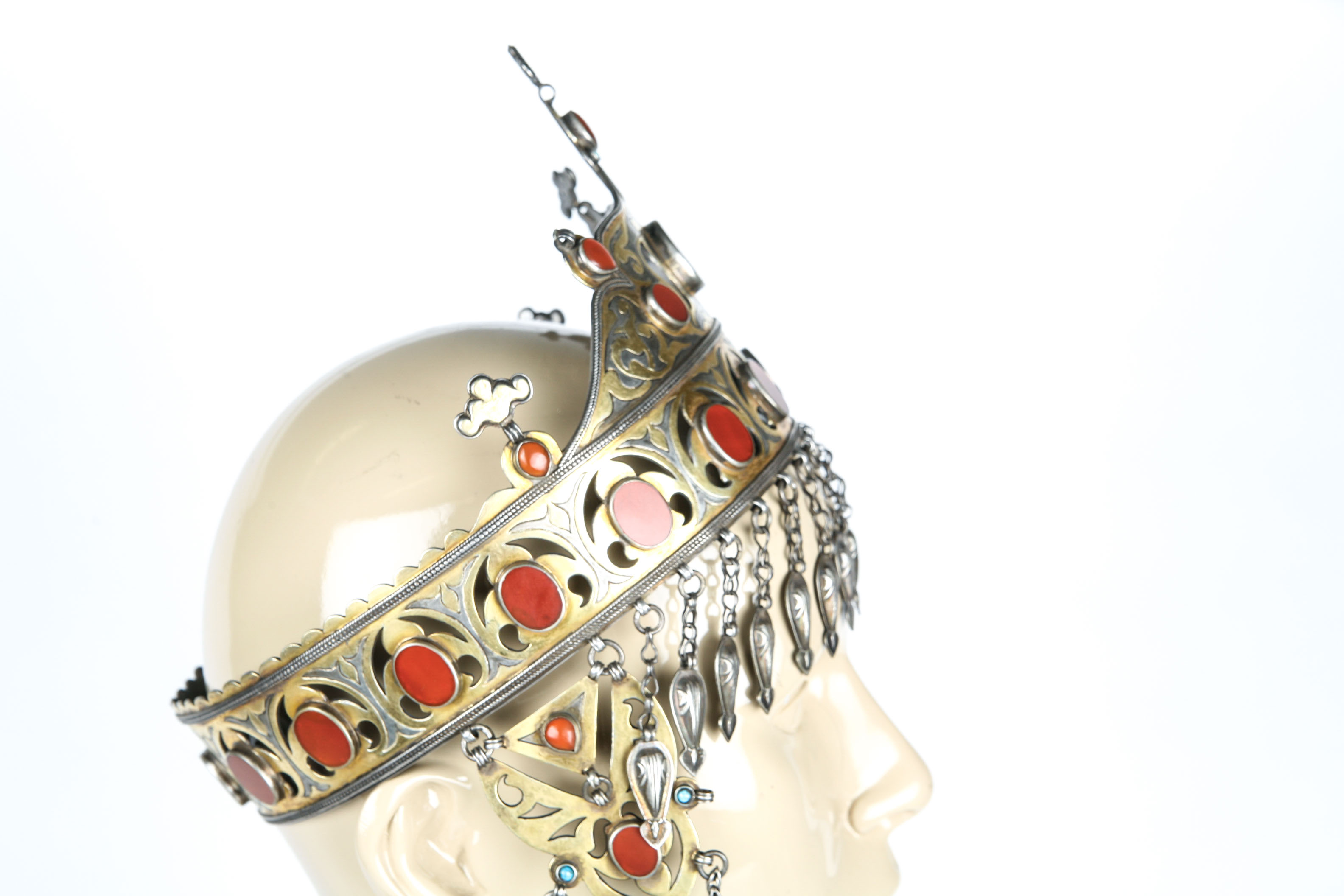 Antique Turkmen Wedding Crown