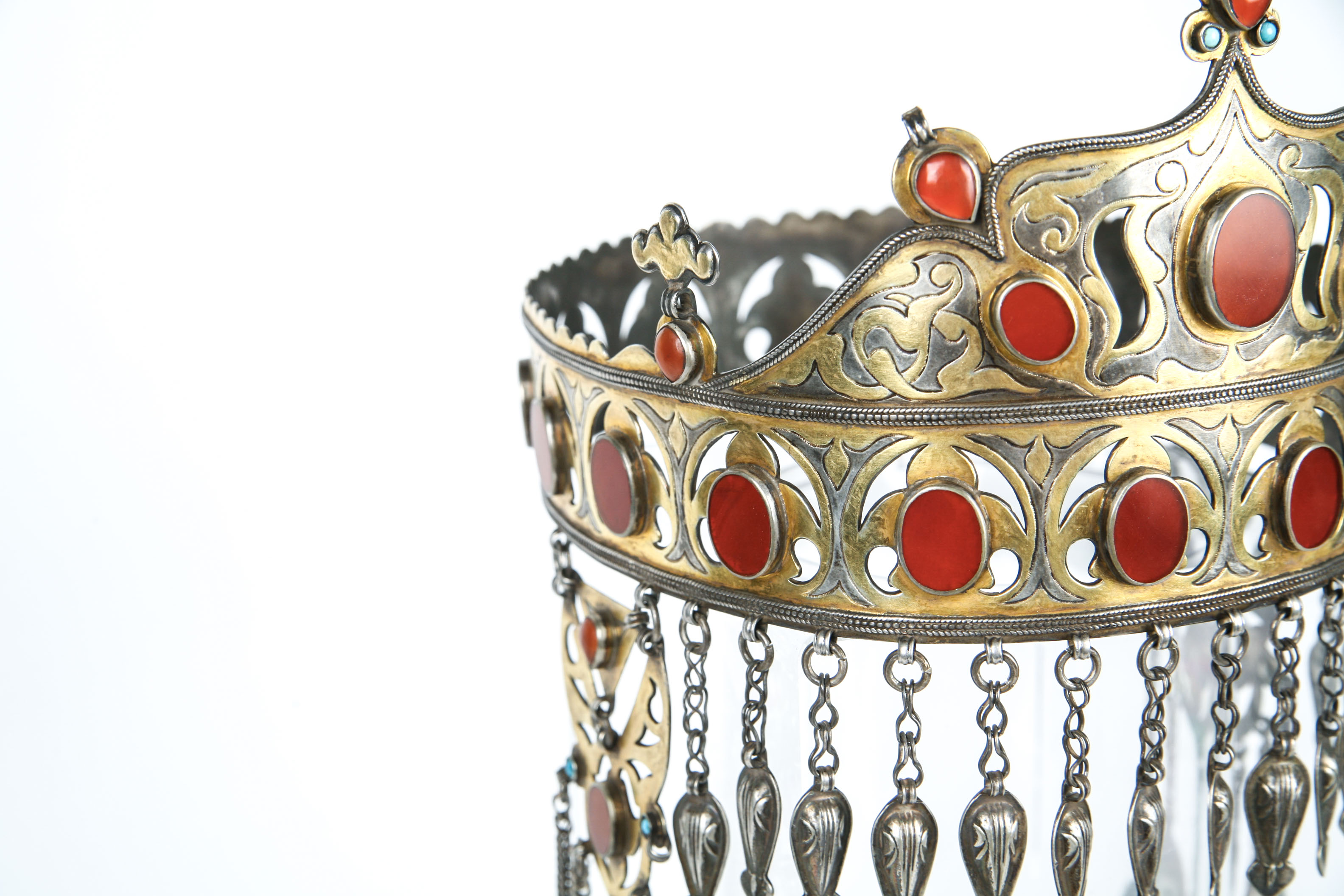 Antique Turkmen Wedding Crown