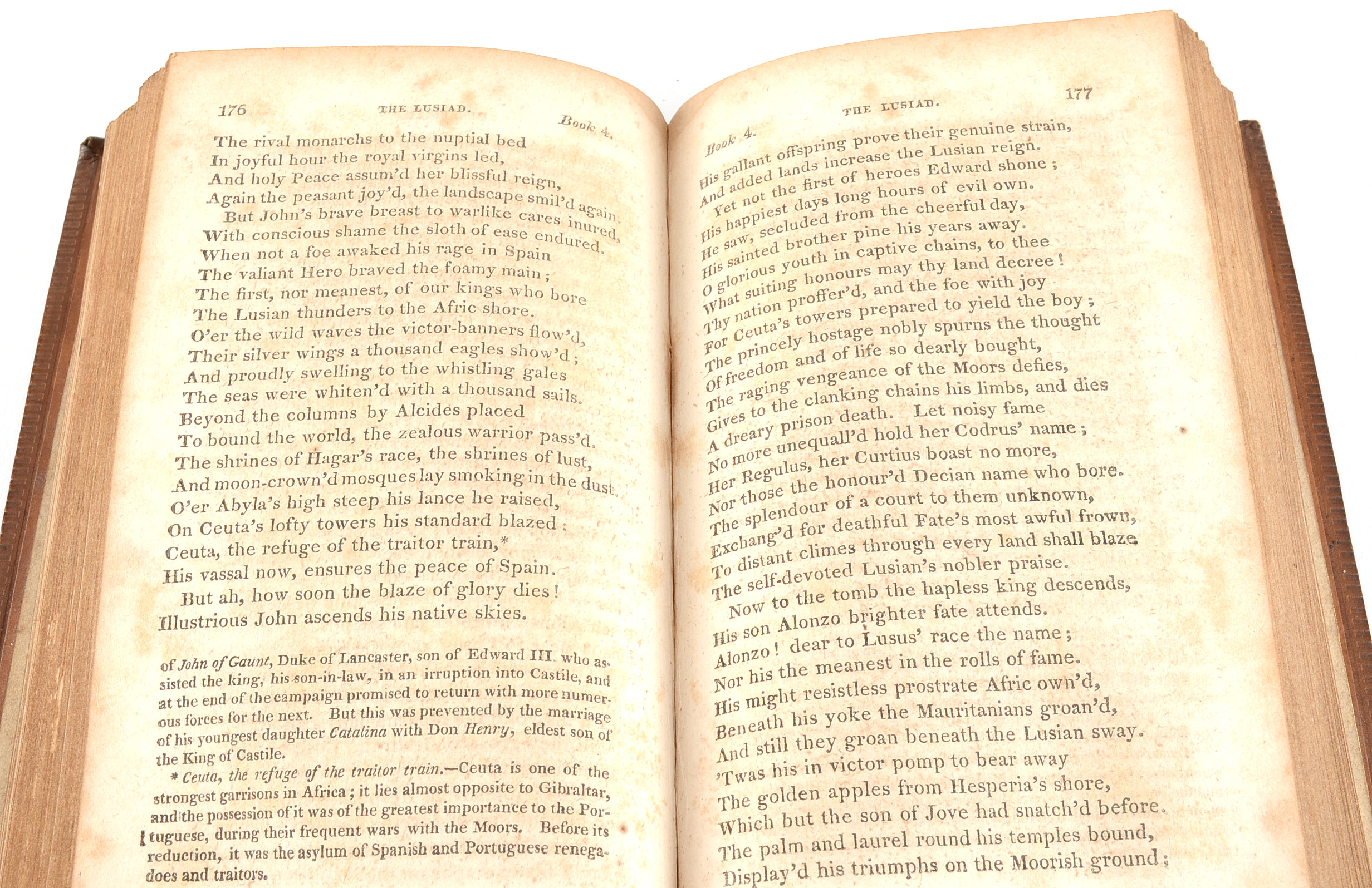 1822 English Translation of "The Lusiad" of Camoens