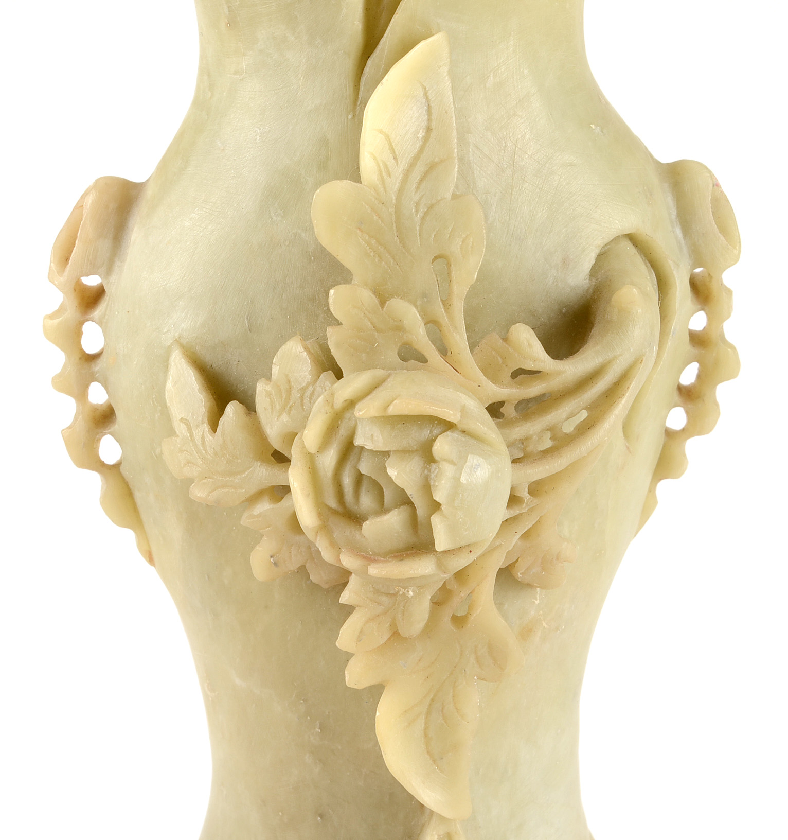 Chinese Carved Soapstone Vase