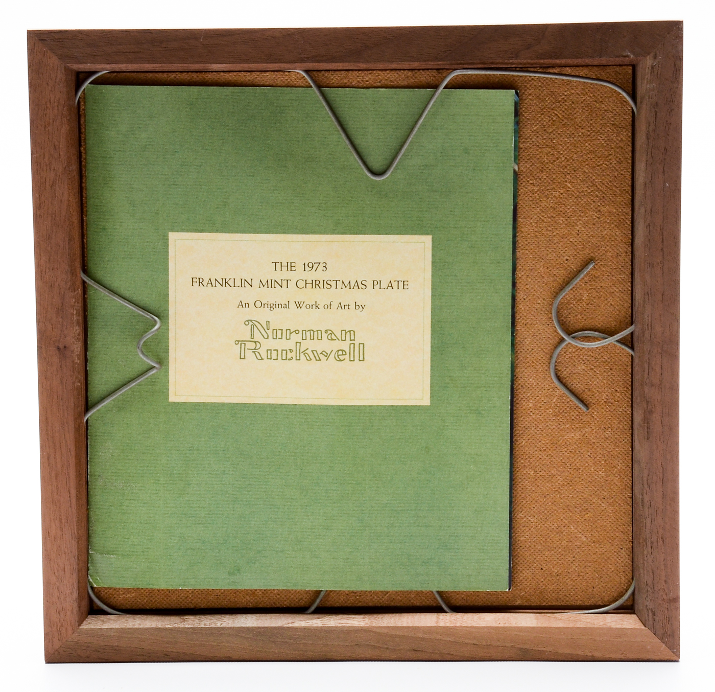 1973 Sterling Silver "Trimming The Tree" Plate by N. Rockwell