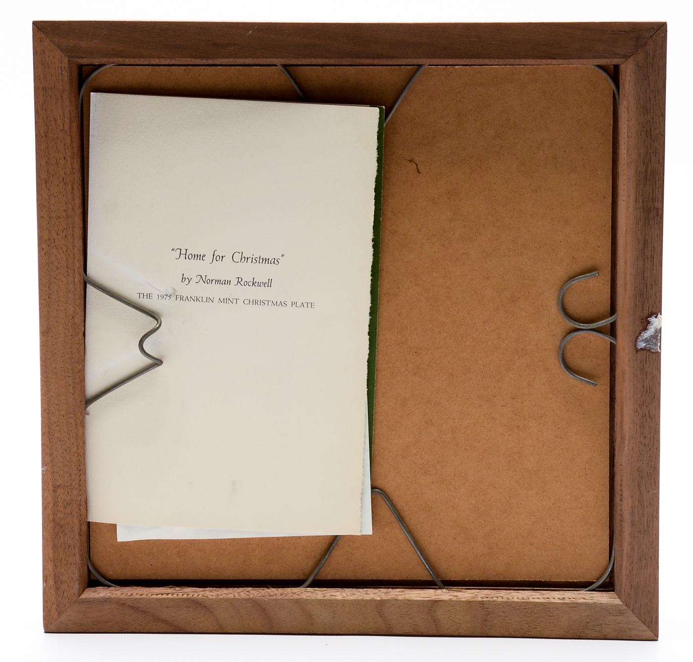 1975 Sterling Silver "Home for Christmas" Plate by N. Rockwell